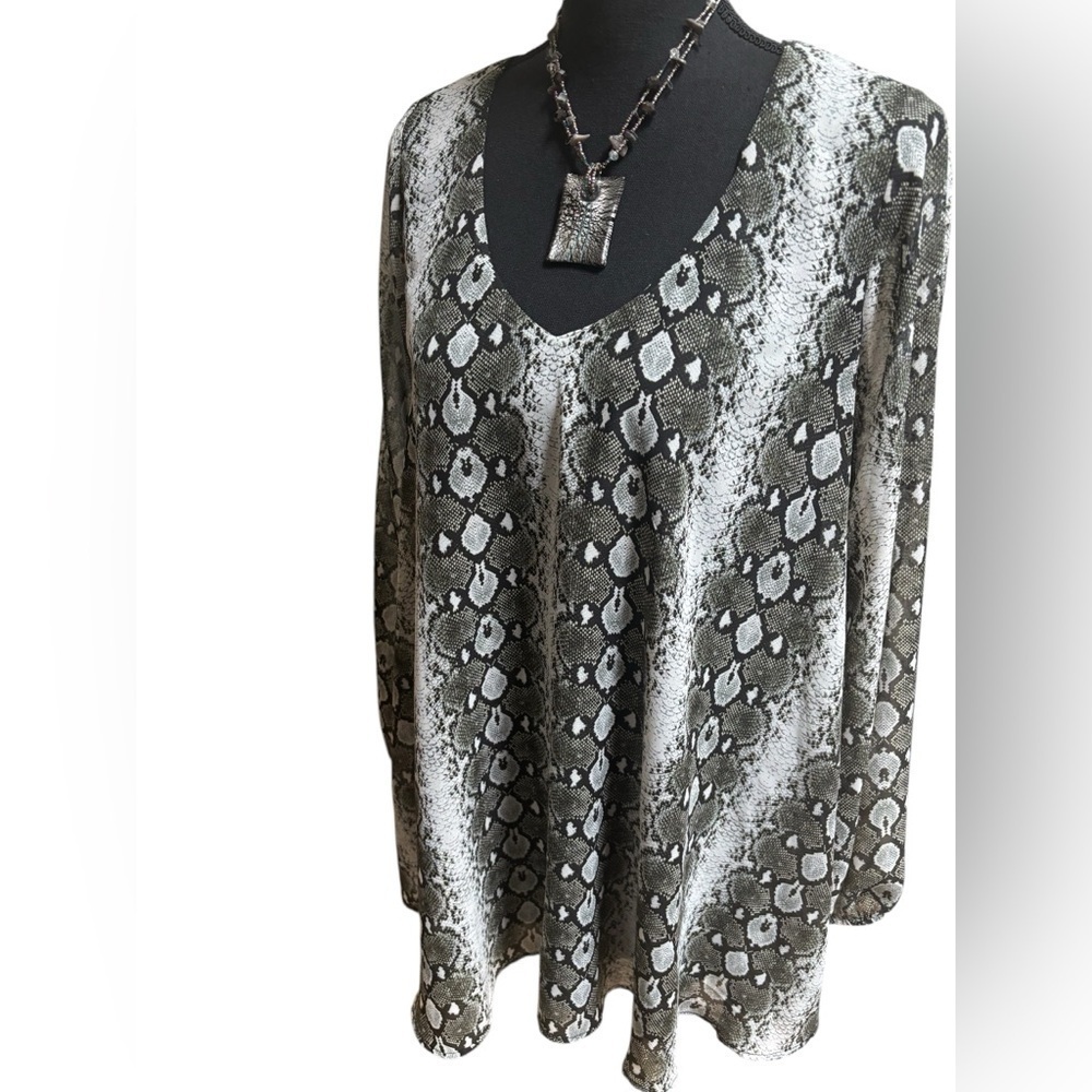 SHOW ME YOUR MUMU PYTHON PRNT HIGH LOW DONNA MICHELLE TUNIC/MINI DRESS SZ L
